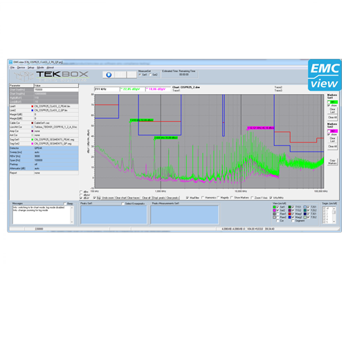 TekBox EMCVIEW PC SOFTWARE FOR EMC PRE-COMPLIANCE TESTING