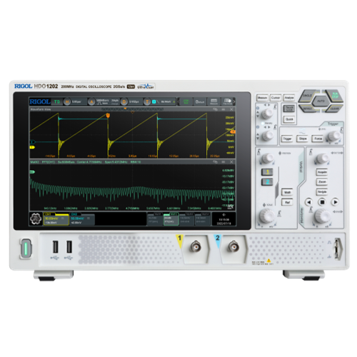 Oscilloscopio Rigol  HDO1202 200 MHz, 2 GSa/s, 50 Mpts, 2CH - Rigol Italia