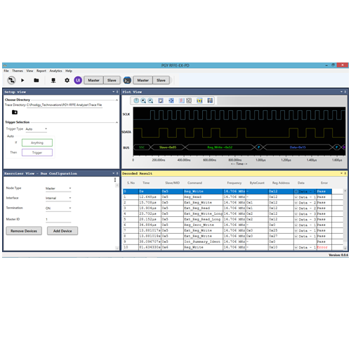 Prodigy PGY-RFFE-NL software decodificatore di protocollo Node Locked ( per Tektronix Windows Oscilloscope )