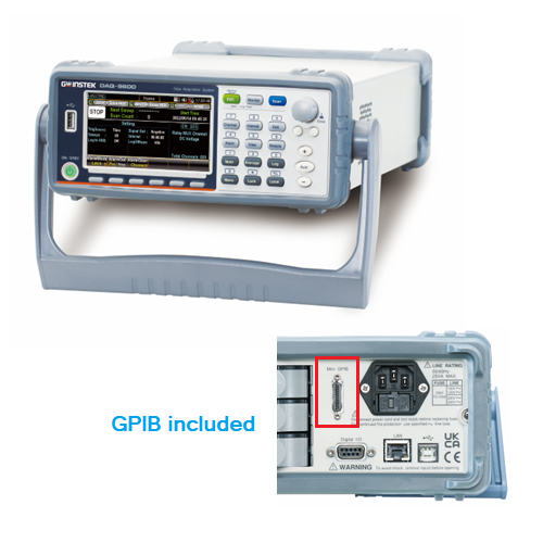 Sistema di acquisizione dati GW Instek DAQ-9600 Mainframe with GPIB