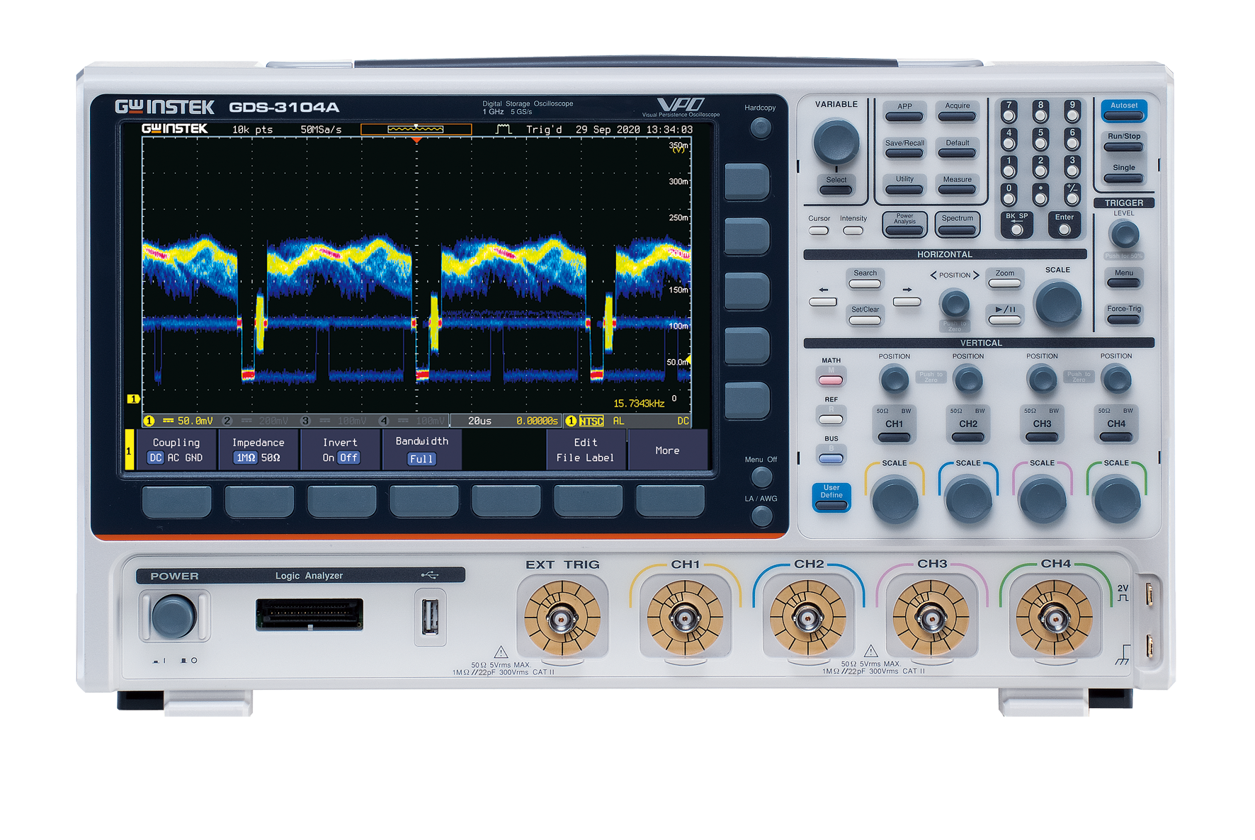 Digital Storage Oscilloscope GW-Instek GDS-3104A  1 GHz . 4 Channels