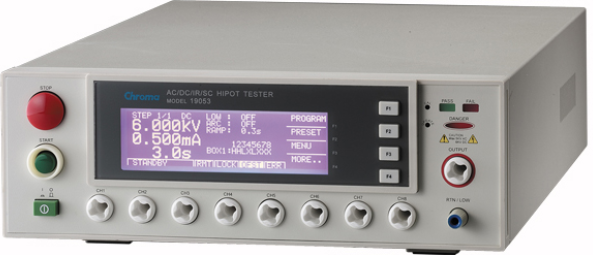 Hipot Tester Chroma 19053  ACWV / DCWV / IR / 8CH SCAN