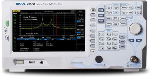 Analizzatore di spettro Rigol DSA705 100kHz - 500MHz