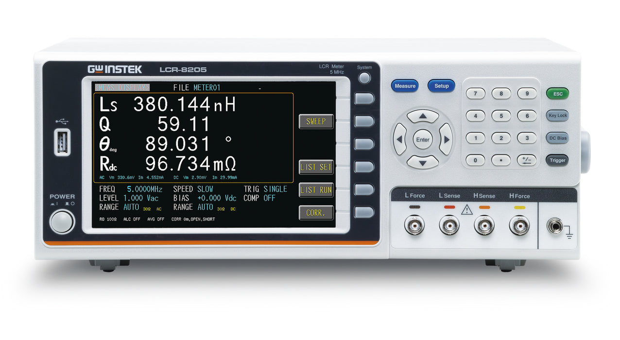 Misuratore LCR GW Instek LCR-8205A   10Hz~5MHz con ECMA
