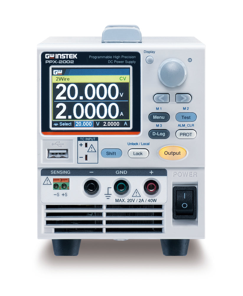 Alimentatore programmabile di alta precisione DC GW Instek PPX-2002(20V/2A/40W)
