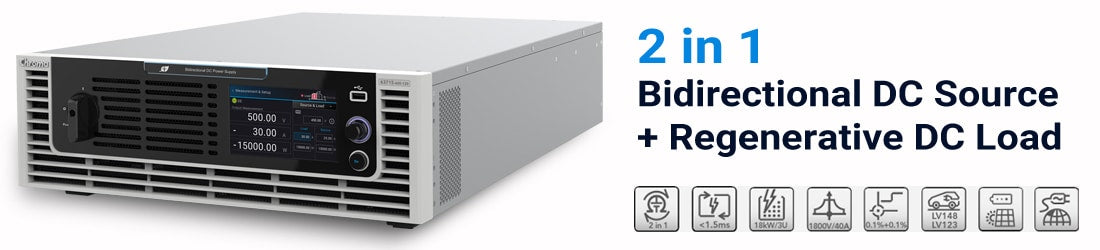 Alimentatore DC bidirezionale rigenerativo Chroma 62180D-600  600V/120A/18kW