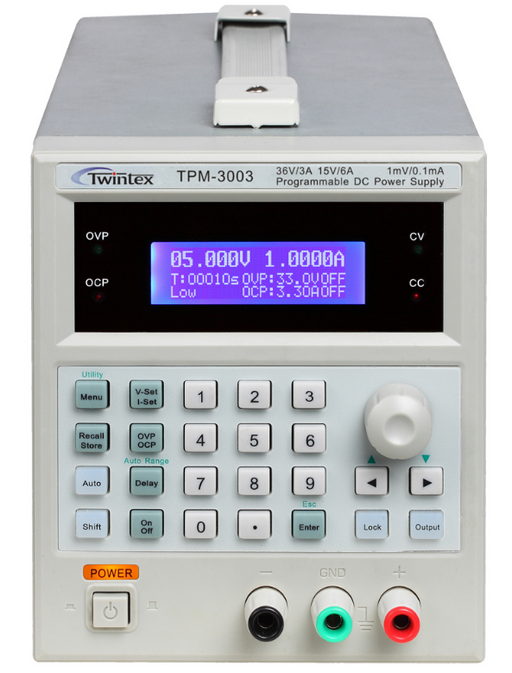Alimentatore Programmabile Lineare DC Twintex  TPM-3003E  90VA  single ouput (0-30V/0-3A)